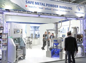 Formnext 2019 Volkmann GmbH Stand PowTReX Metallpulverhandling