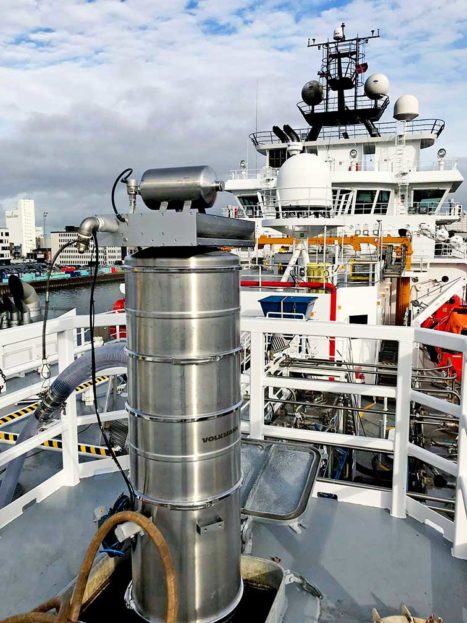 Volkmann Vakuumförderer im Einsatz auf einem Schiff