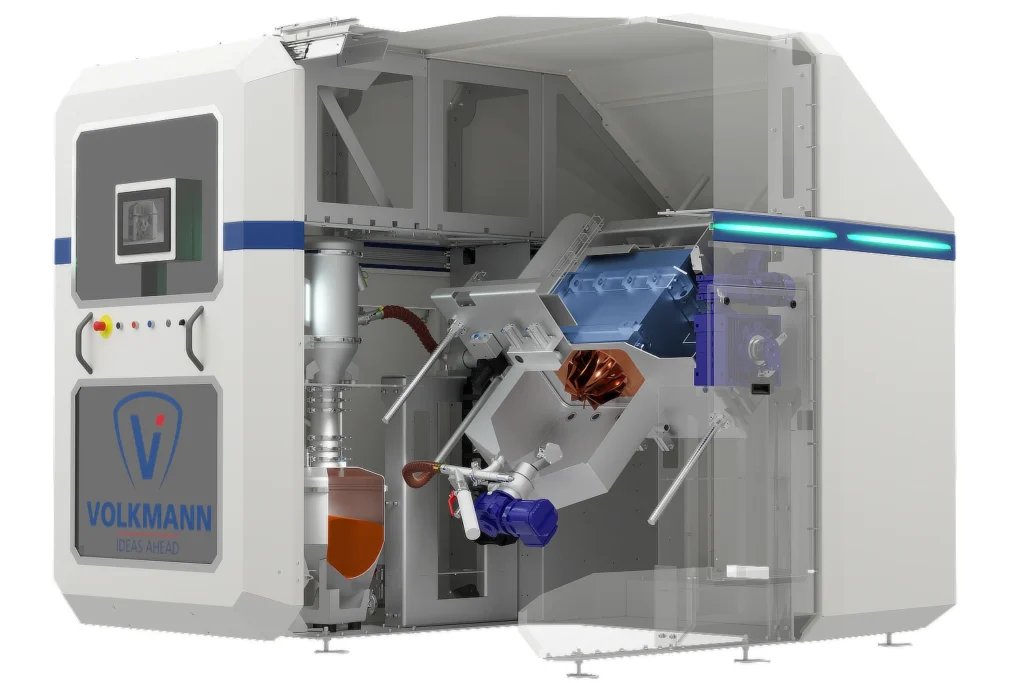 Section through the DPS with a view into the cleaning chamber