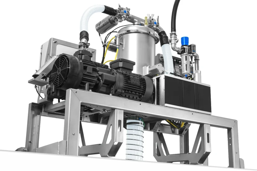 vLoader 250 zur automatischen Befüllung von 3D-Druckern mit Metallpulver