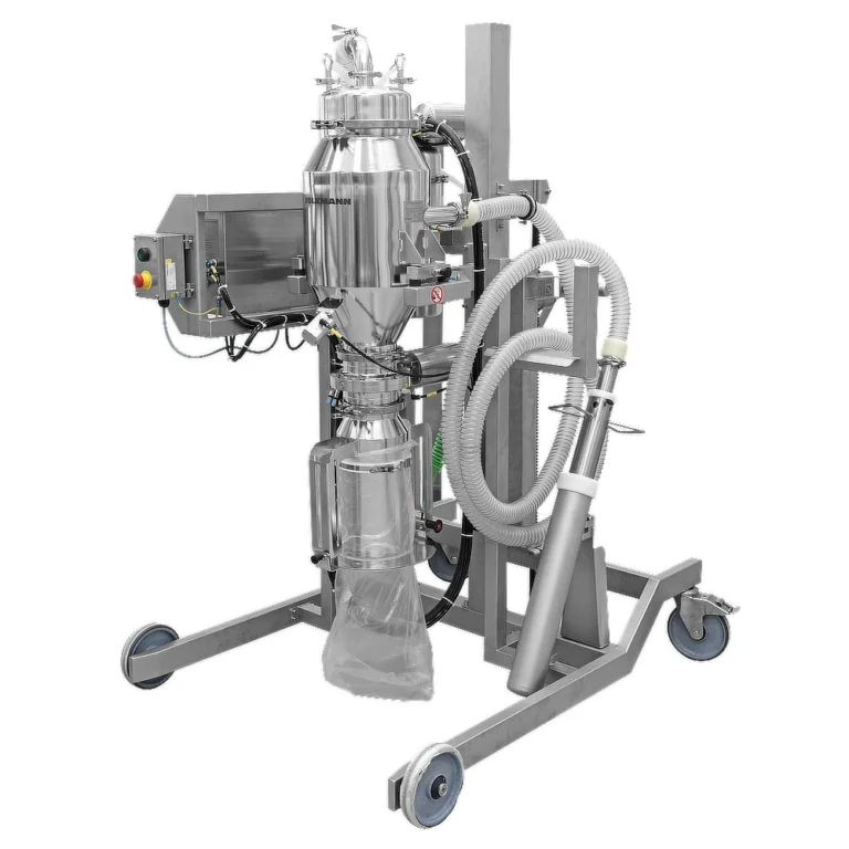 mobile lifting column for vacuum conveyor